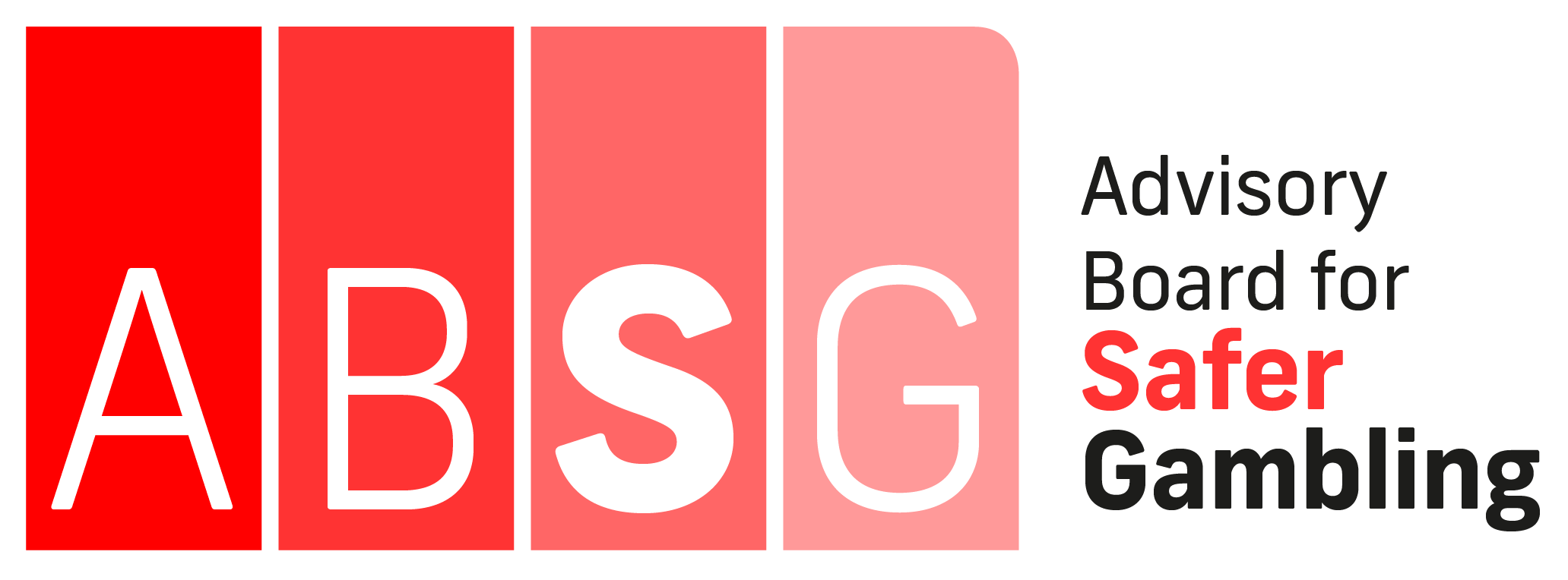 ABSG logo. The following content is on the right-hand side: 'Advisory Board for Safer Gambling'.